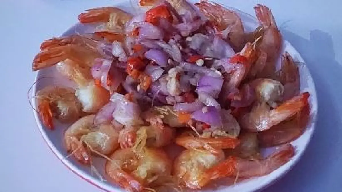 REsep udang sambal mantah. (ISTIMEWA)
