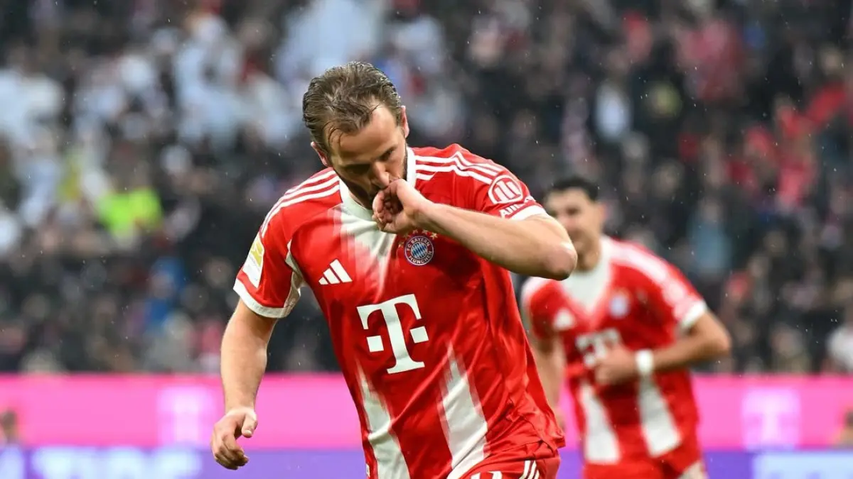 Harry Kane cetak gol untuk Bayern Muenchen. (Instagram)