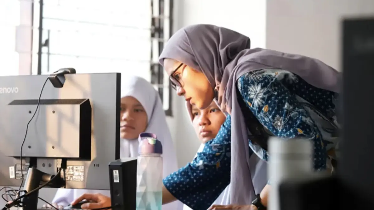 Ilustrasi guru mengajar. (Jawa Pos)