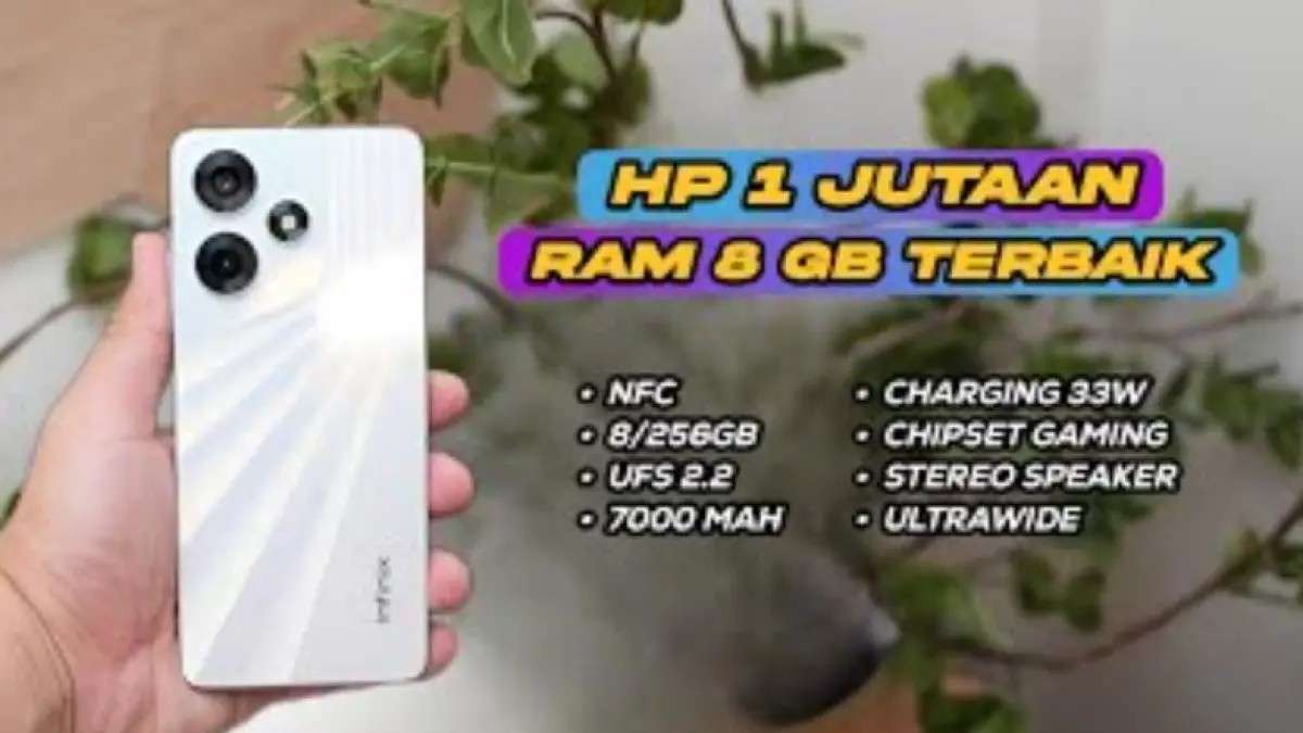 ILUSTRASI HP RAM 8GB Harga 1 Jutaan Terbaik 2026. (YouTube ESTechIN) 