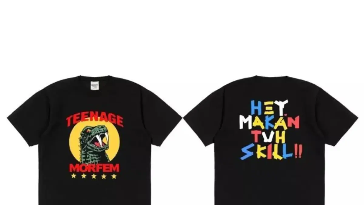 Ilustrasi merchandise Morfem x Teenage Death Star.