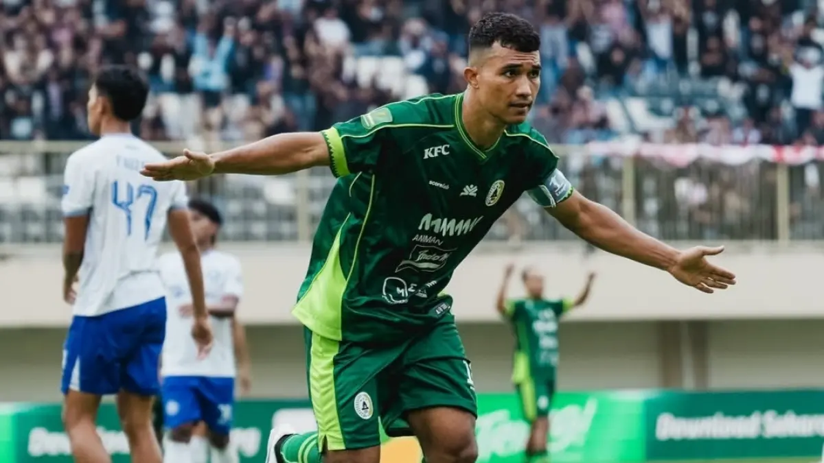 KOKOH DI PUNCAK: Pemain PSS Sleman melakukan selebrasi usai mencetak gol ke gawang Persipal pada laga lanjutan Pegadaian Championship pekan ke-23 lalu. (IG @pssleman)