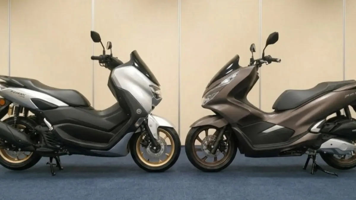 Perbandingan Honda PCX 160 vs Yamaha Nmax 155 bulan April 2026. 