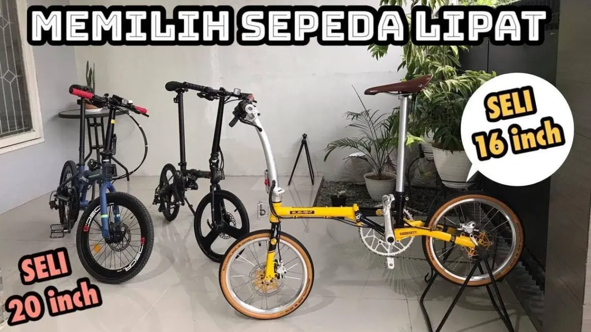 Sepeda lipat ring 20. (YouTube whisteria id) 