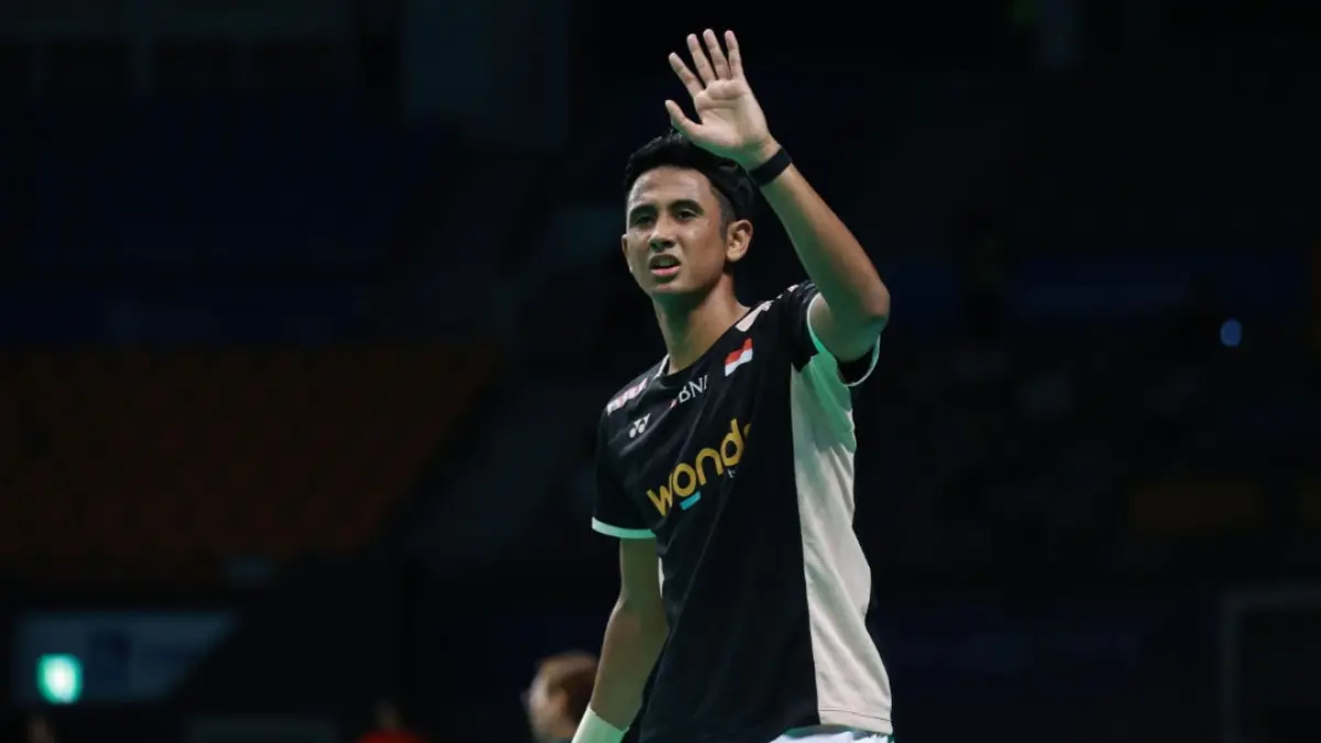 Alwi Farhan lolos ke 16 besar Kejuaraan Asia 2026 usai menang dramatis. (PBSI)
