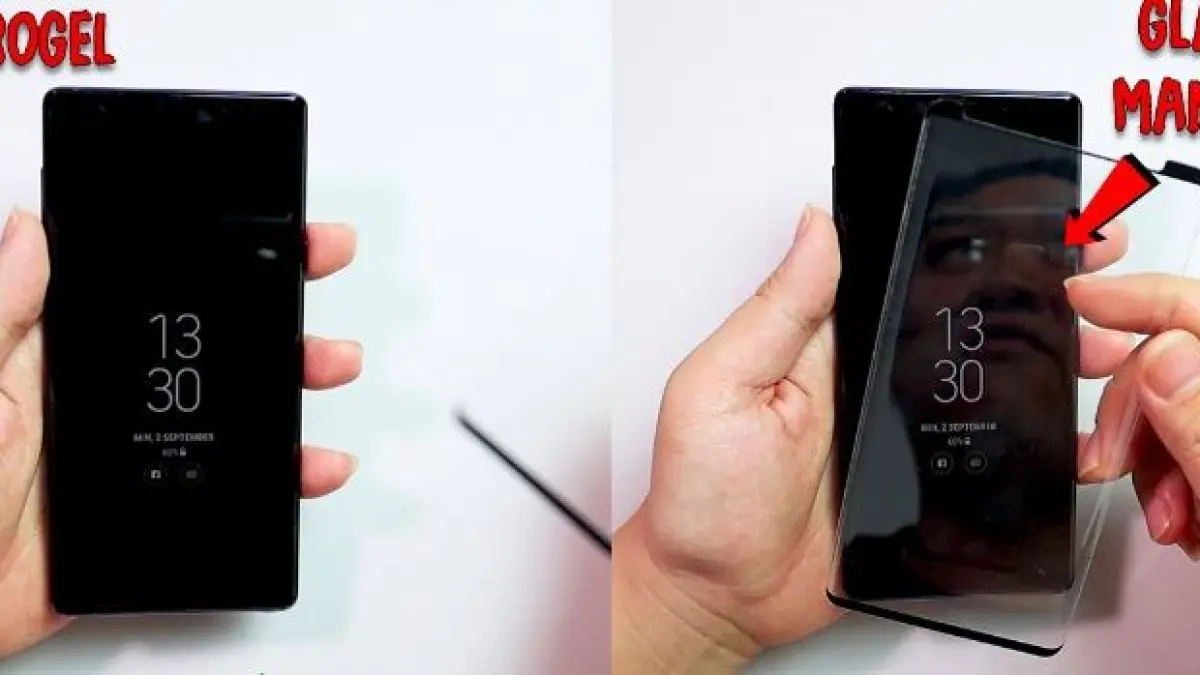 Hydrogel vs Tempered Glass. (ILUSTRASI YOUTUBE)