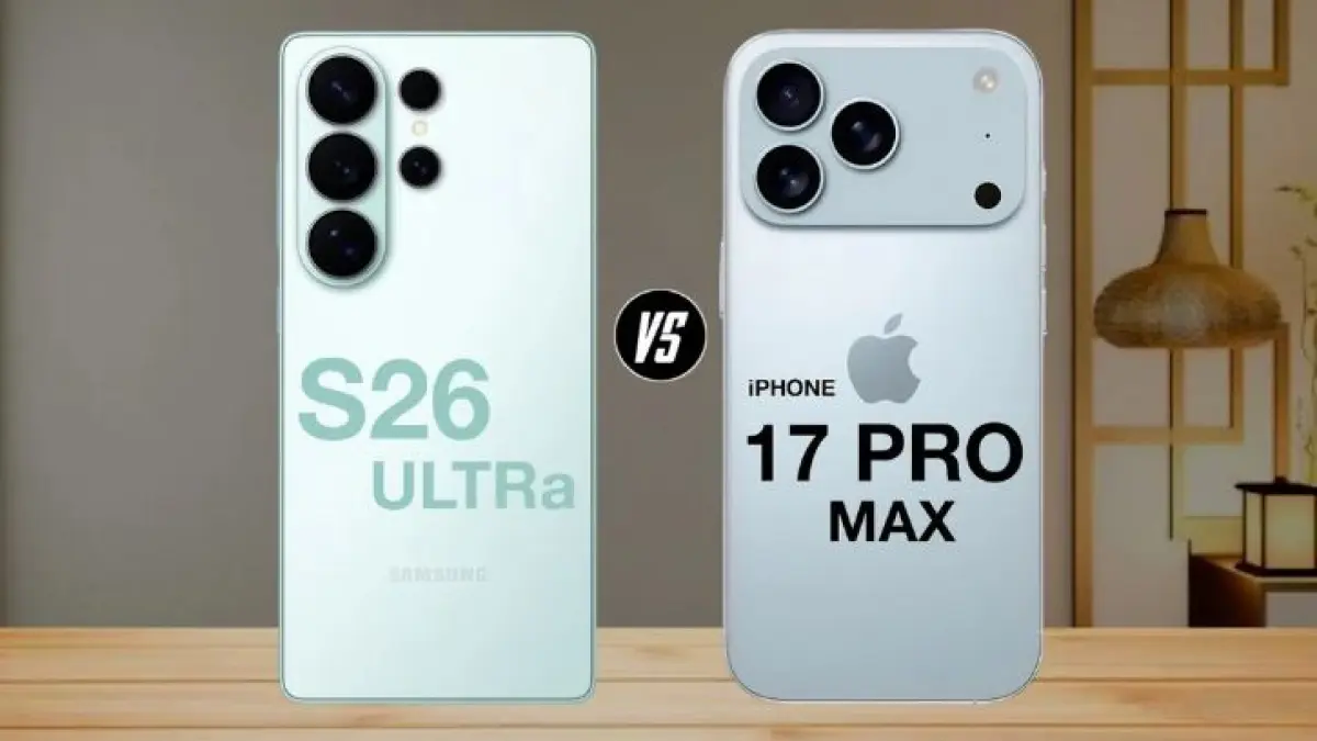 Ilustrasi HP Samsung Galaxy S26 Ultra vs iPhone 17 Pro Max. (easyphones)