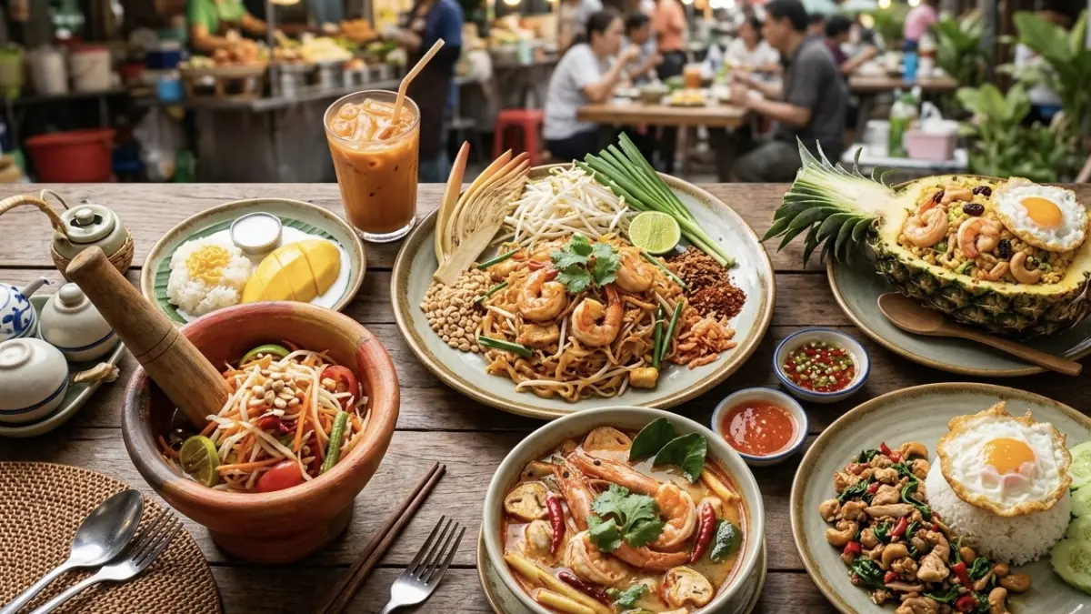 Ilustrasi kuliner thailand