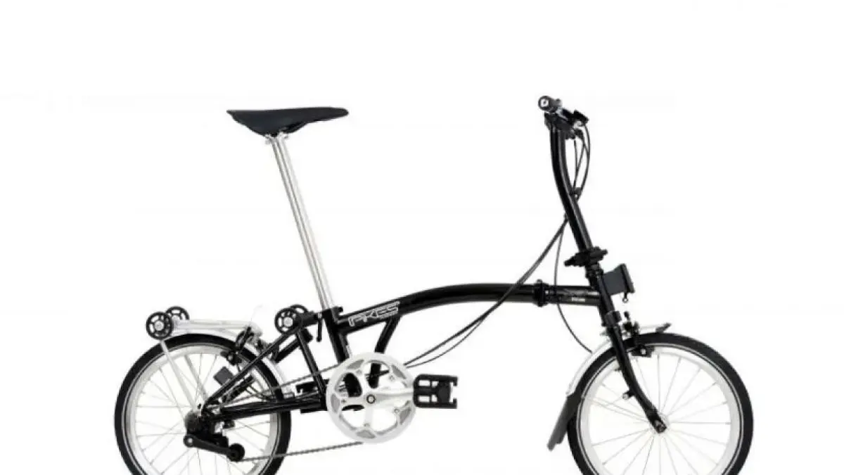 Ilustrasi sepeda lipat Element Pikes Gen 1 mirip Brompton.