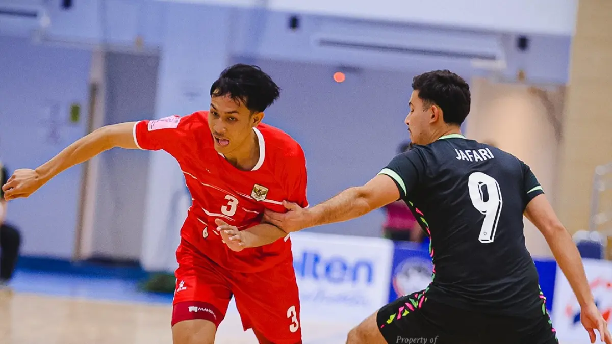 Indonesia saat hadapi Australia di fase grup. (Instagram Timnas Futsal)