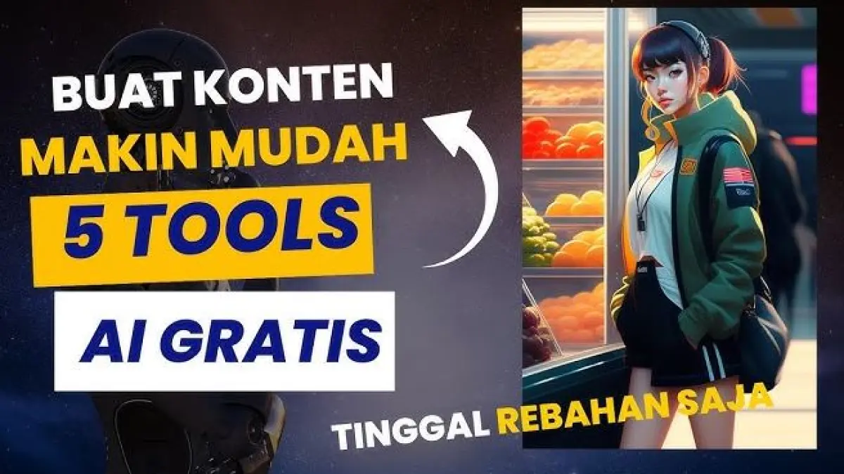 Tools AI Terbaik 2026 untuk Konten Kreator. (ILUSTRASI YouTube Ridwan Tamami) 