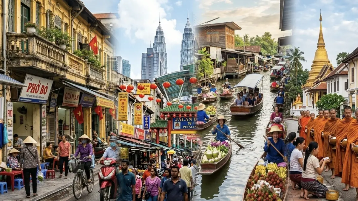 Ilustrasi 4 negara ASEAN