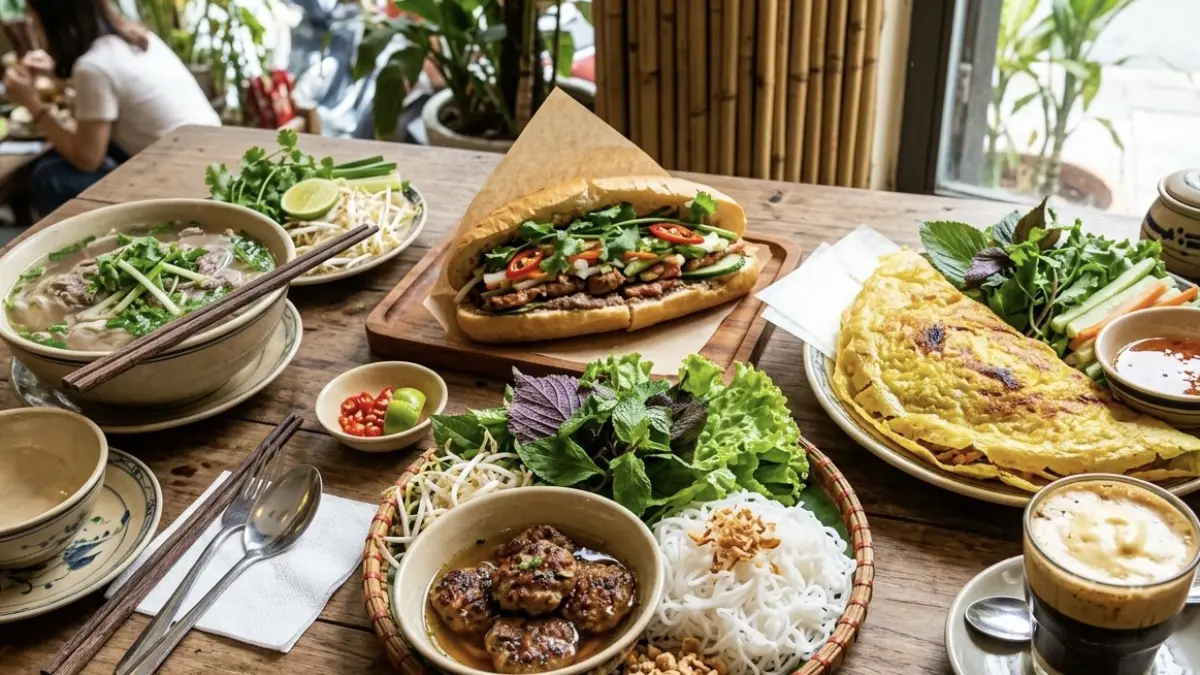 Ilustrasi makanan vietnam