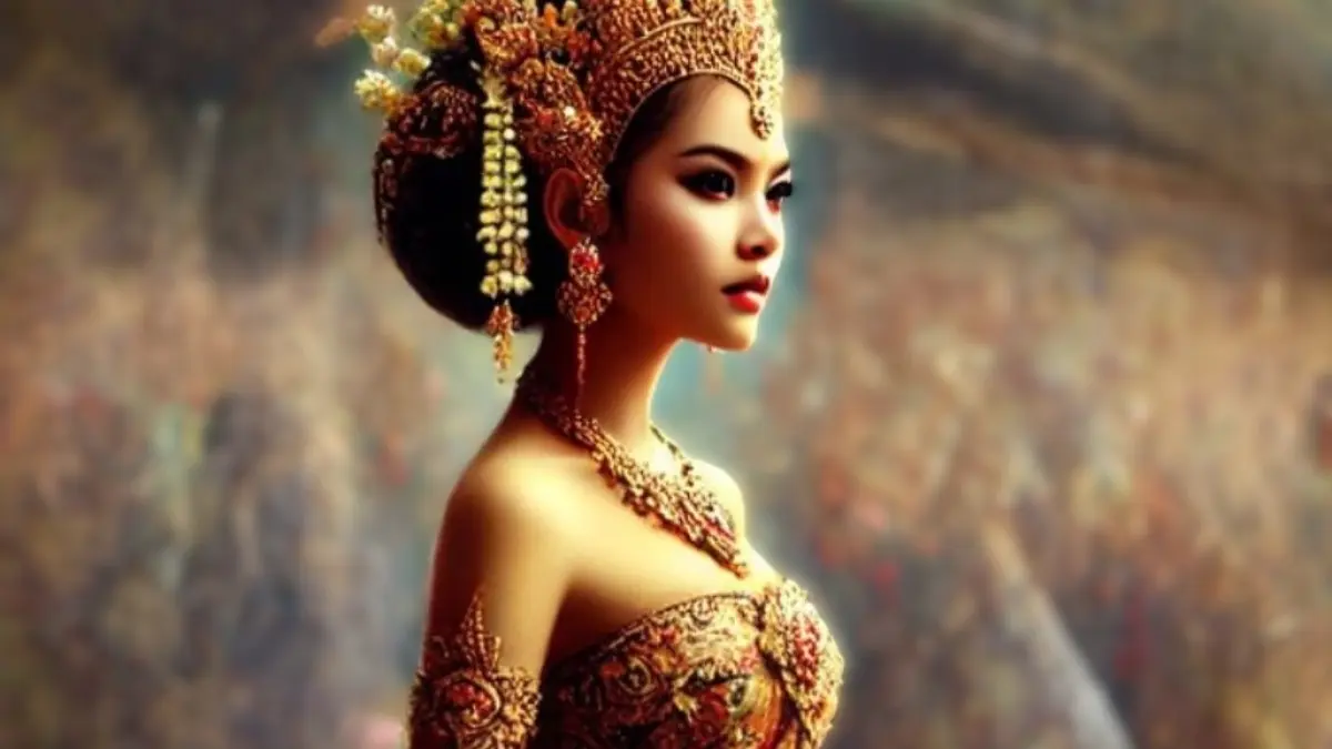 Ilustrasi tokoh wayang Dewi Sukesi. (AI GENERATED/RADAR MADIUN)