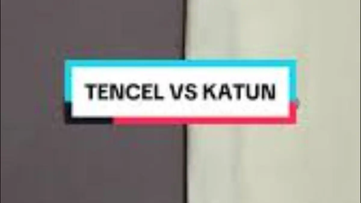 Katun vs Tencel. (ILUSTRASI/ISTIMEWA)