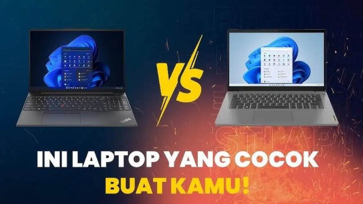Lenovo ThinkPad vs Lenovo IdeaPad. (ILUSTRASI YouTube Bestlaptop Official) 