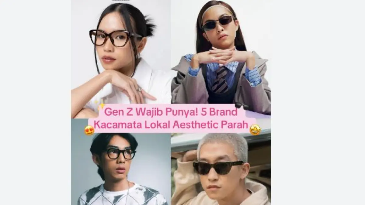 Rekomendasi Kacamata Brand Lokal yang Sering Digunakan Artis Indonesia. (ILUSTRASI/LEMON8)