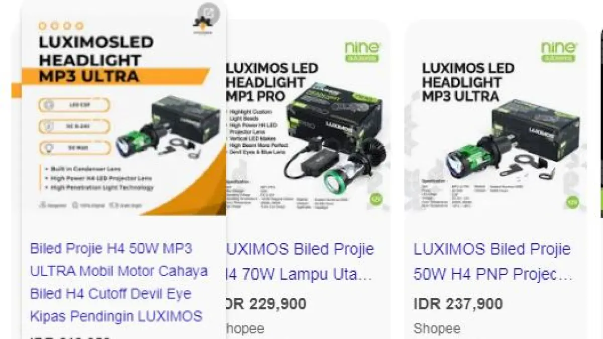 Rekomendasi Lampu LED H4 di Bawah 300 Ribu. (ILUSTRASI ISTIMEWA)