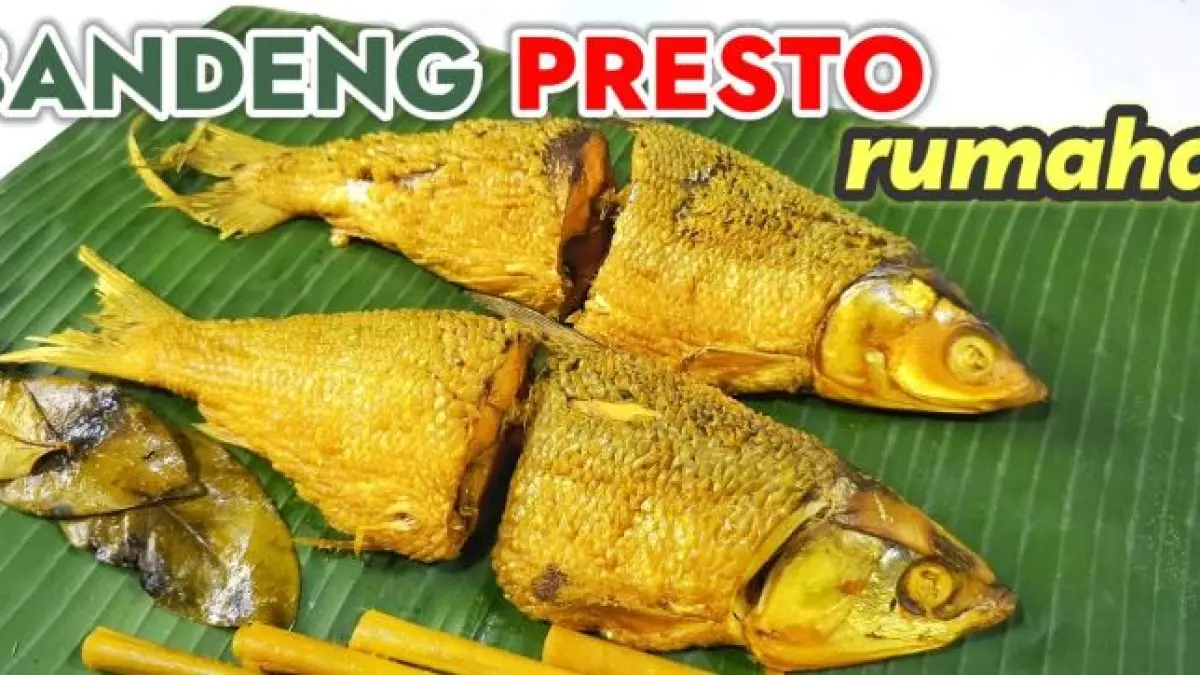 Resep Bandeng Presto Rumahan. (ILUSTRASI YouTube Dapur Cantik Channel) 
