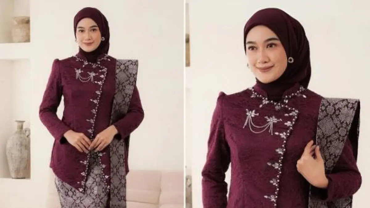 10 Inspirasi Kebaya Lamaran Hijab yang Elegan. (ISTIMEWA)