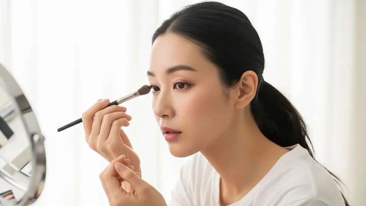 Ilustrasi makeup natural untuk pemula. (shopee)