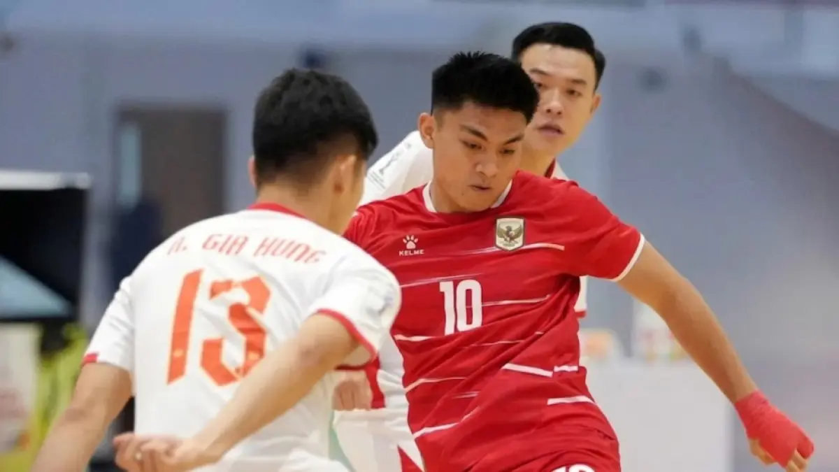 Indonesia unggul 2-0 di babak pertama.