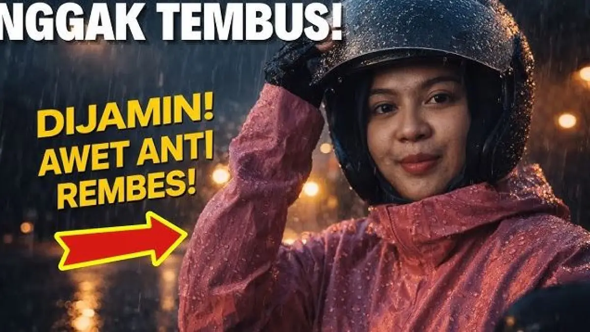 Jas Hujan Gunung Terbaik 2026 Anti-Rembes. (ILUSTRASI/TEKNOFANS YOUTUBE)