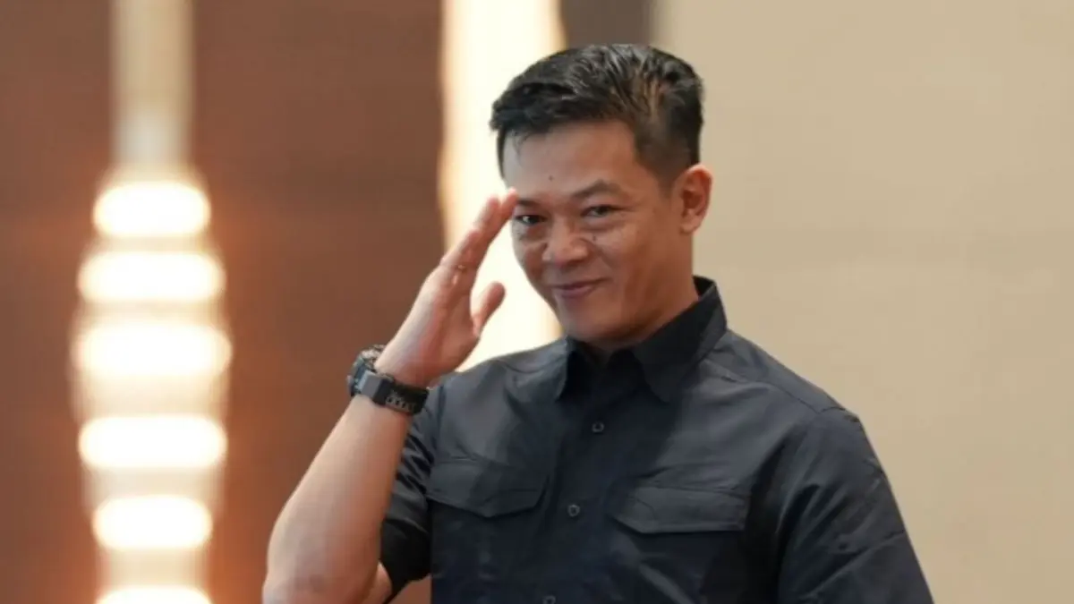 Menlu Sugiono yang juga menjabat Sekjen Partai Gerindra.