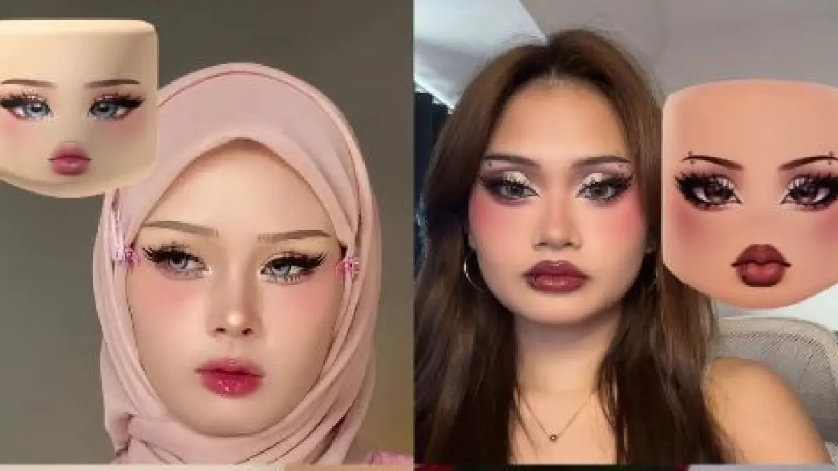 ILUSTRASI Makeup di Roblox. (ISTIMEWA)