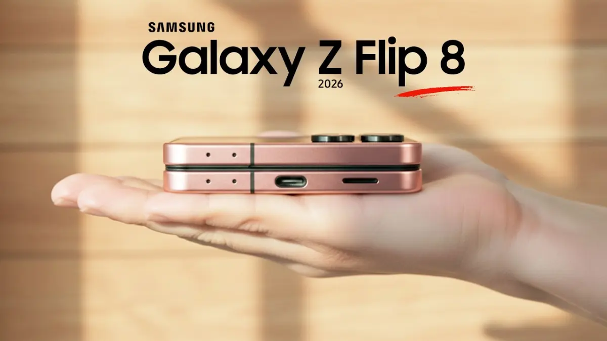 Rumor desain Samsung Galaxy Z Flip 8 yang akan meluncur 2026. (TALKS TECH)