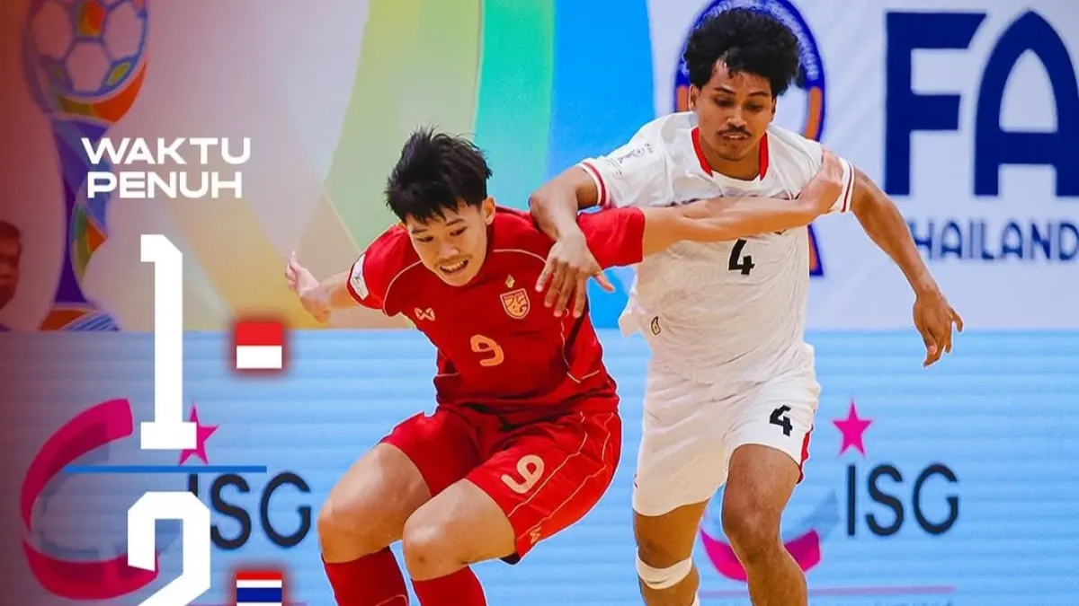 Timnas Futsal Indonesia kalah 1-2 dari Thailand di final AFF Futsal 2026. (ig@timnasfutsal)