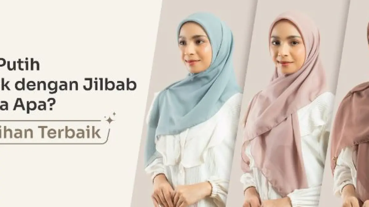 Warna jilbab yang cocok untuk baju putih. (ILUSTRASI/UMAMASCARVES)
