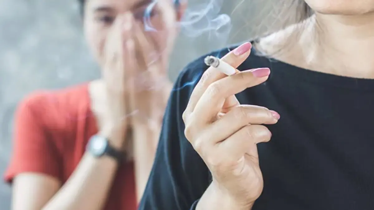 Ilustrasi perokok pasif.