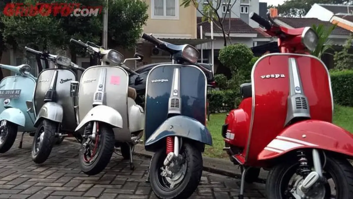 Ilustrasi vespa klasik. (gridoto.com)