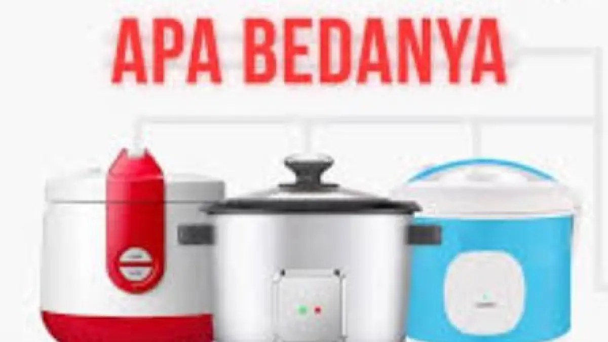 Magic Com vs Rice Cooker. (ILUSTRASI/ISTIMEWA)