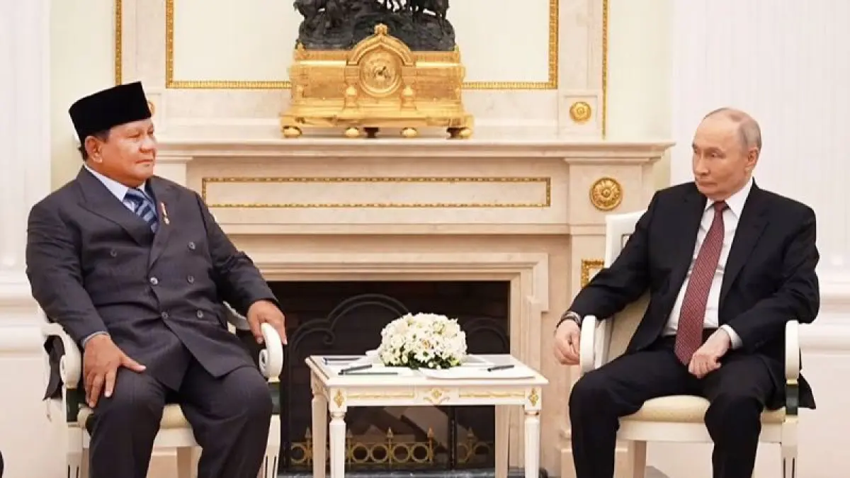 Presiden RI Prabowo Subianto bertemu Presiden Rusia Vladimir Putin di Istana Kremlin, Moskow, Rusia, Desember 2025. (ANTARA)