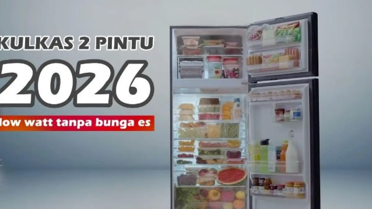 Rekomendasi Kulkas Hemat Listrik 2026. (ILUSTRASI/YOUTUBE PRODUK PEDIA)