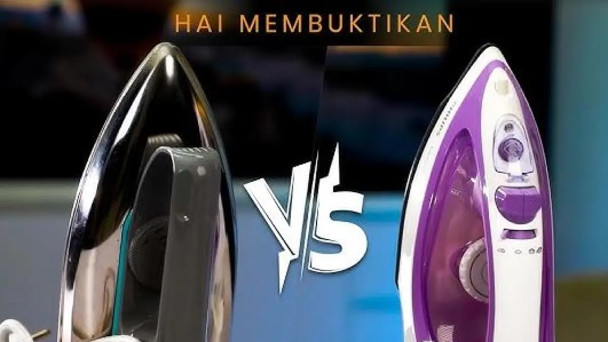 Setrika Uap vs Setrika Biasa. (ILUSTRASI/YOUTUBE HAI ELEKTRONIK ID)