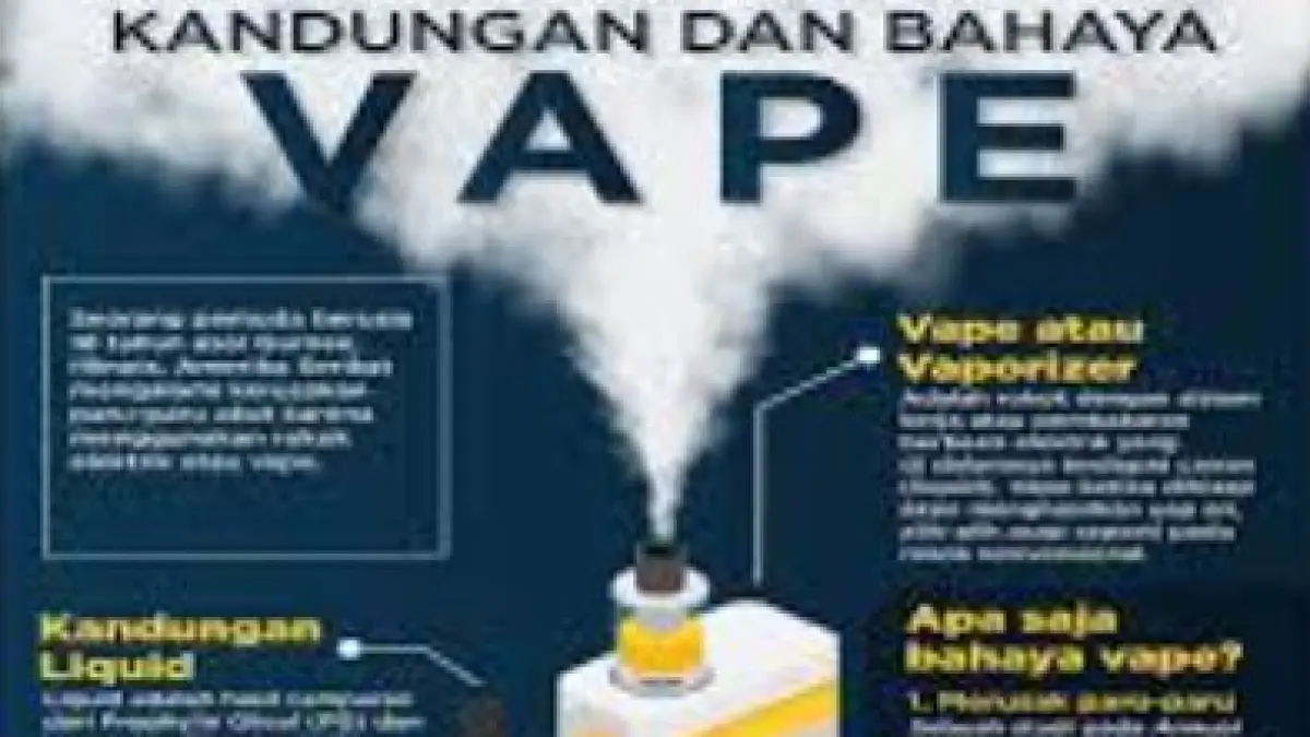 Bahaya Vape. (ISTIMEWA)