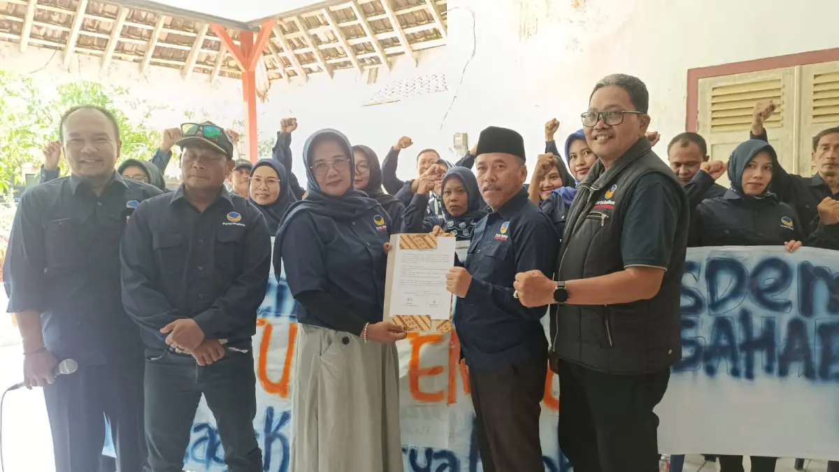 DPD NasDem Pacitan menyampaikan sikap resmi menanggapi pemberitaan Majalah Tempo yang dinilai merugikan. NUR CAHYONO/RADAR PACITAN