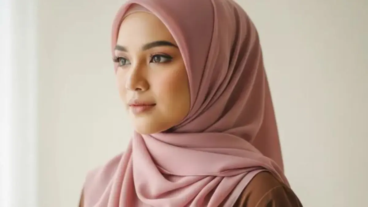 Warna jilbab untuk gamis coksu. (ILUSTRASI)