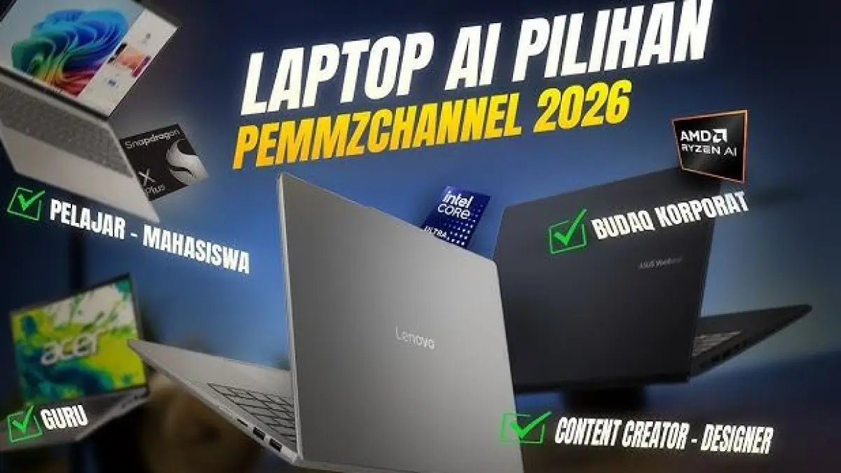 Laptop content creator terbaik 2026. (ILUSTRASI/YouTube PemmzChannel) 