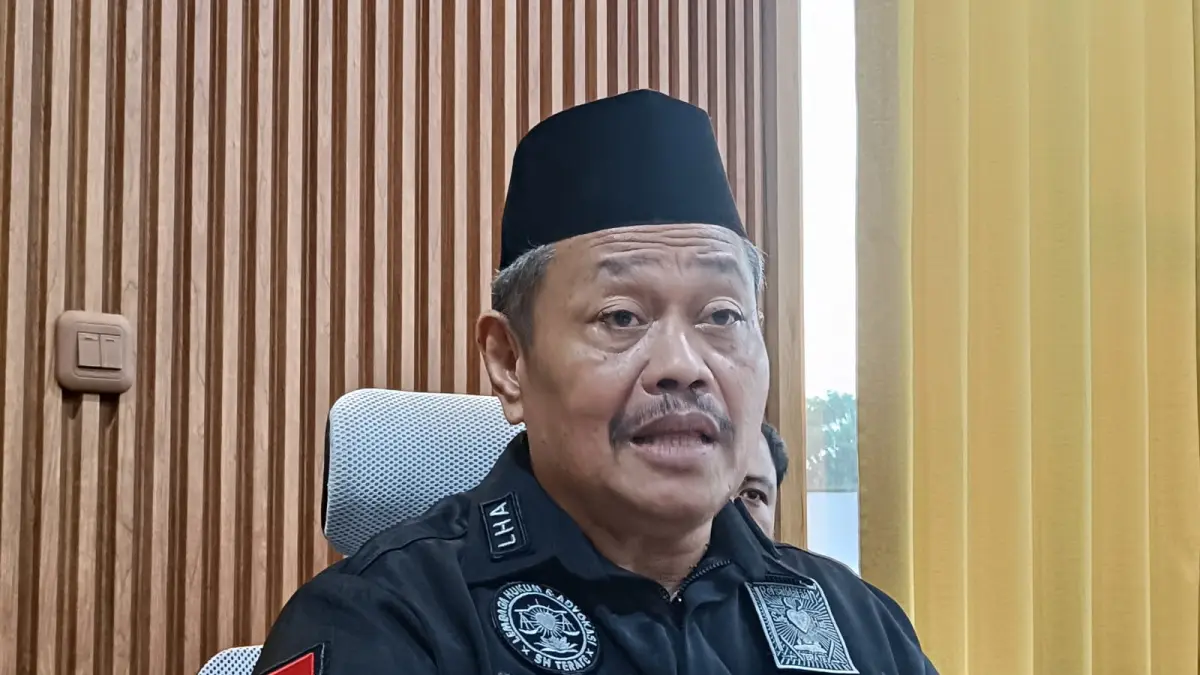 Pengurus PSHT Pusat Madiun menegaskan langkah hukum dalam menghadapi sengketa kepengurusan. HENGKY RISTANTO/RADAR MADIUN