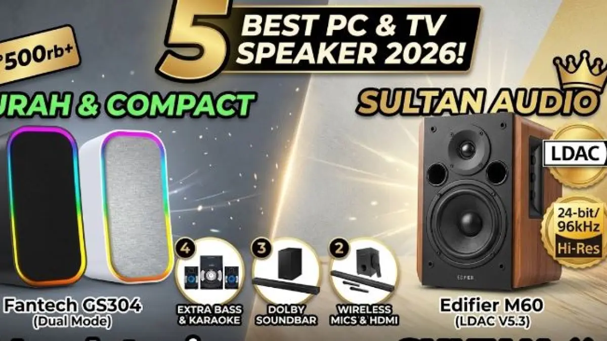 Speaker Komputer Rp300–500 Ribuan. (ILUSTRASI/YOUTUBE)