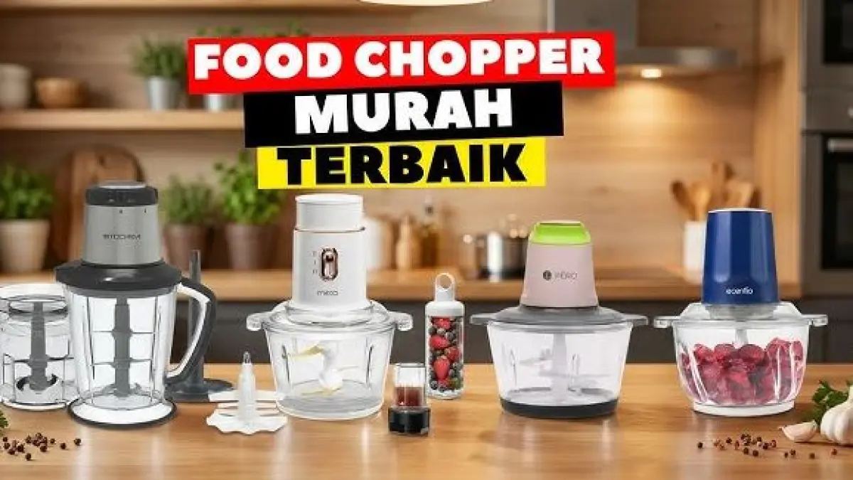 Food Chopper Ukuran Sedang Murah Terbaik 2026. (ILUSTRASi/YOUTUBE PERABOTAN ID)