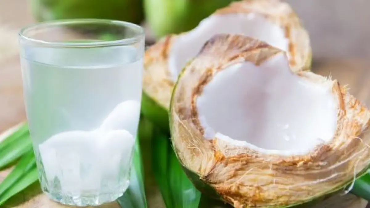 Ilustrasi air kelapa. (ISTIMEWA)