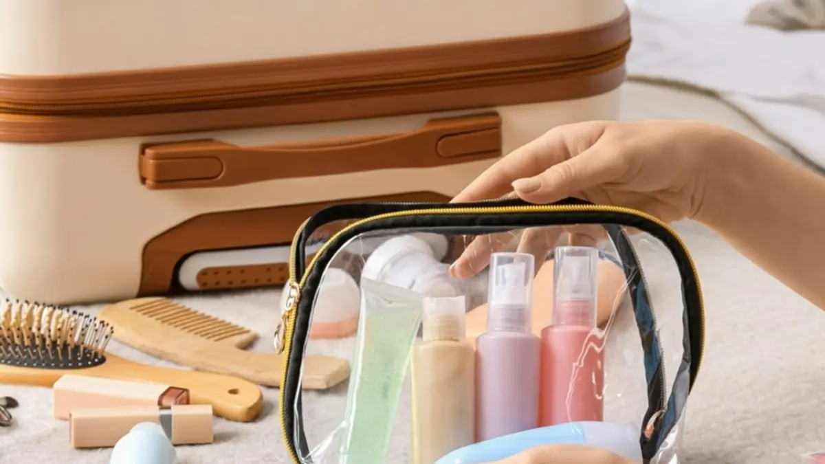 Ilustrasi produk kecantikan traveling. (beautyjournal)