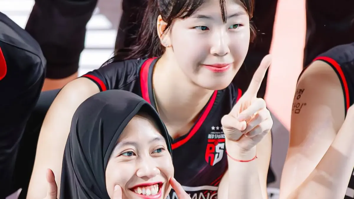 Jung Ho Young saat masih bersama Mega di Red Sparks. (Instagram)