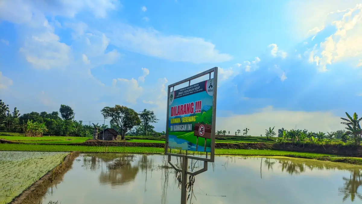 Kolam bekas galian C di Saradan diminta segera direklamasi setelah kembali memakan korban. LODITYA FERNANDES/RADAR MADIUN