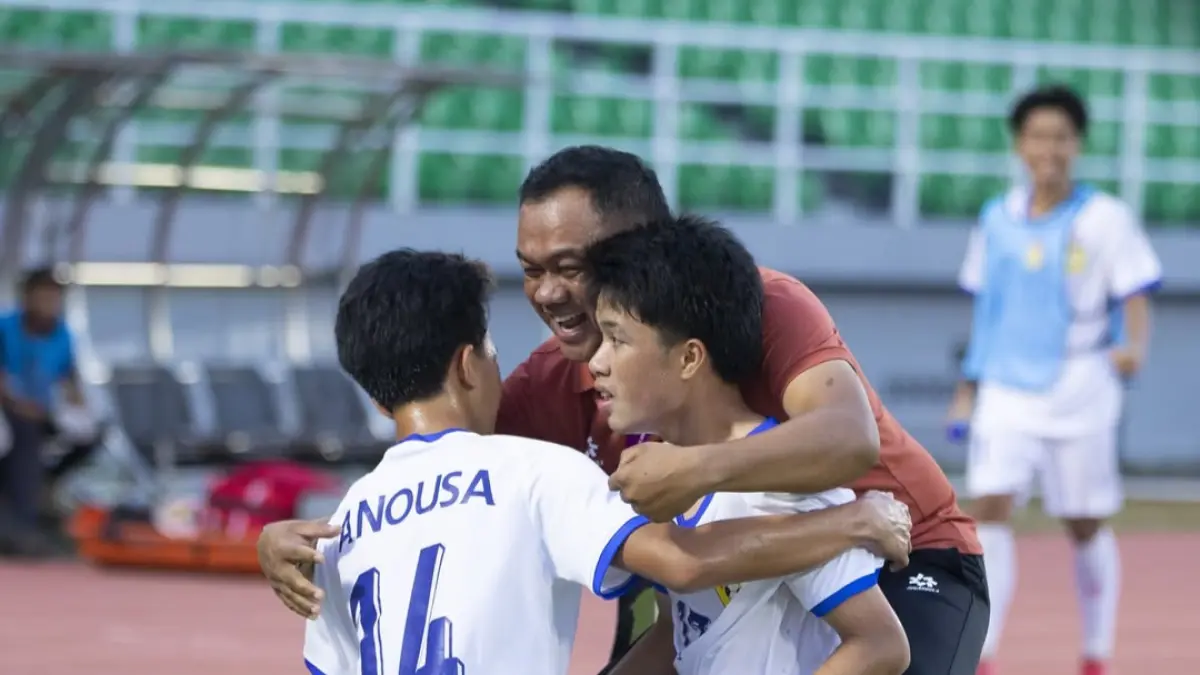 Laos menang 3-2 dan lolos ke semifinal. (LFF)